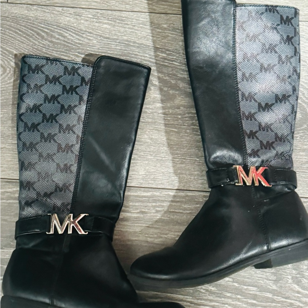 Michael Kors Black and blue-greyish Kids Boots